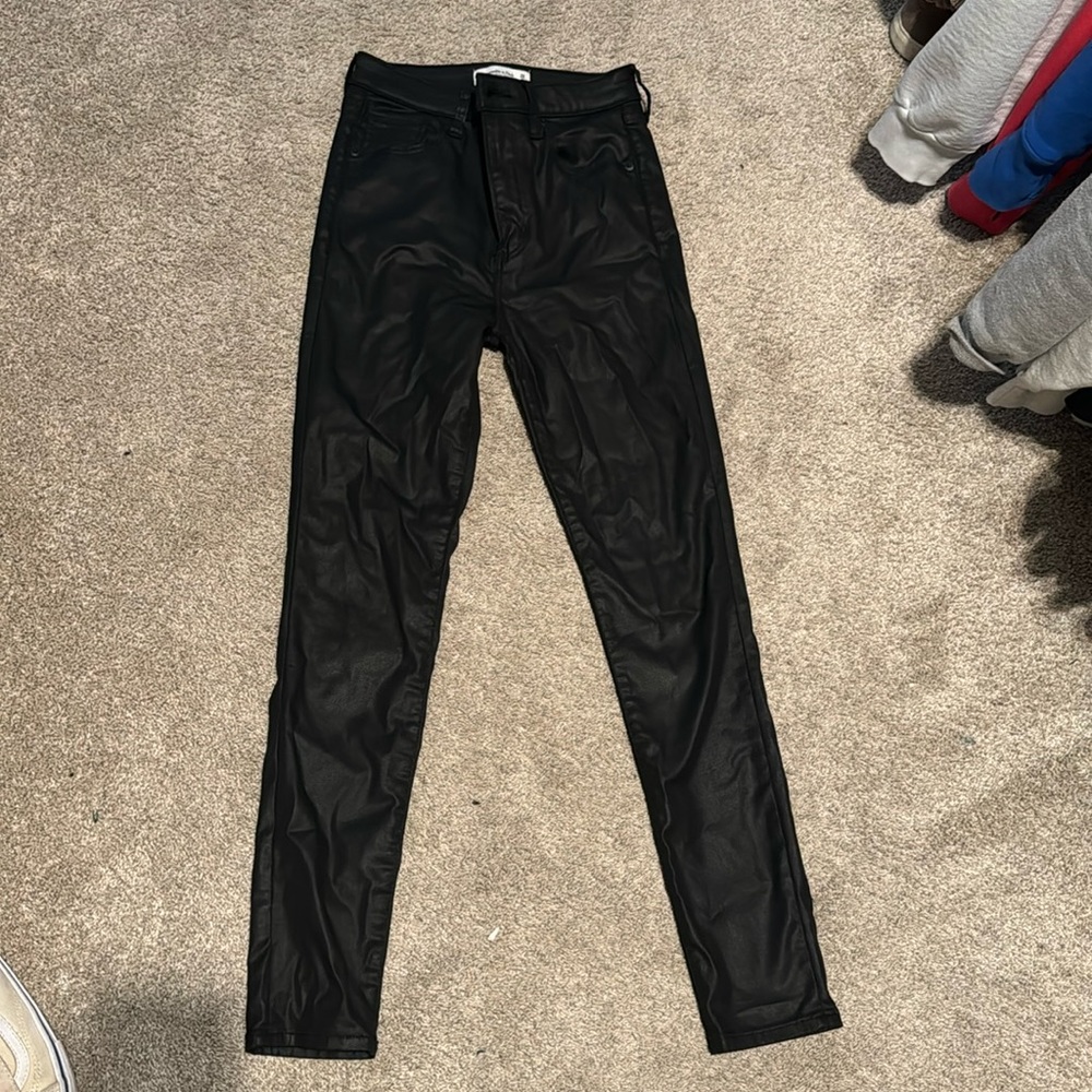 Vegan skinny leather pant